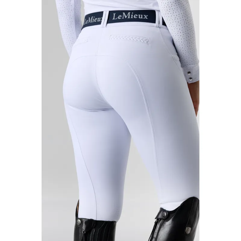 LeMieux Amara II Knee Grip Breeches - White-2